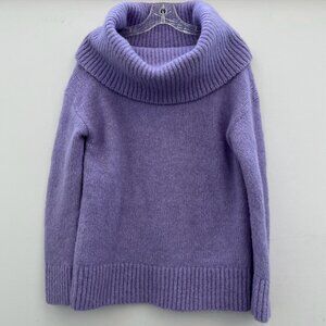 Banana Republic Oversized Cowl Neck Off Shoulder Sweater in Light Violet Size XS